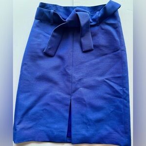 J.Crew Collection Belted Blue Skirt Sz 4